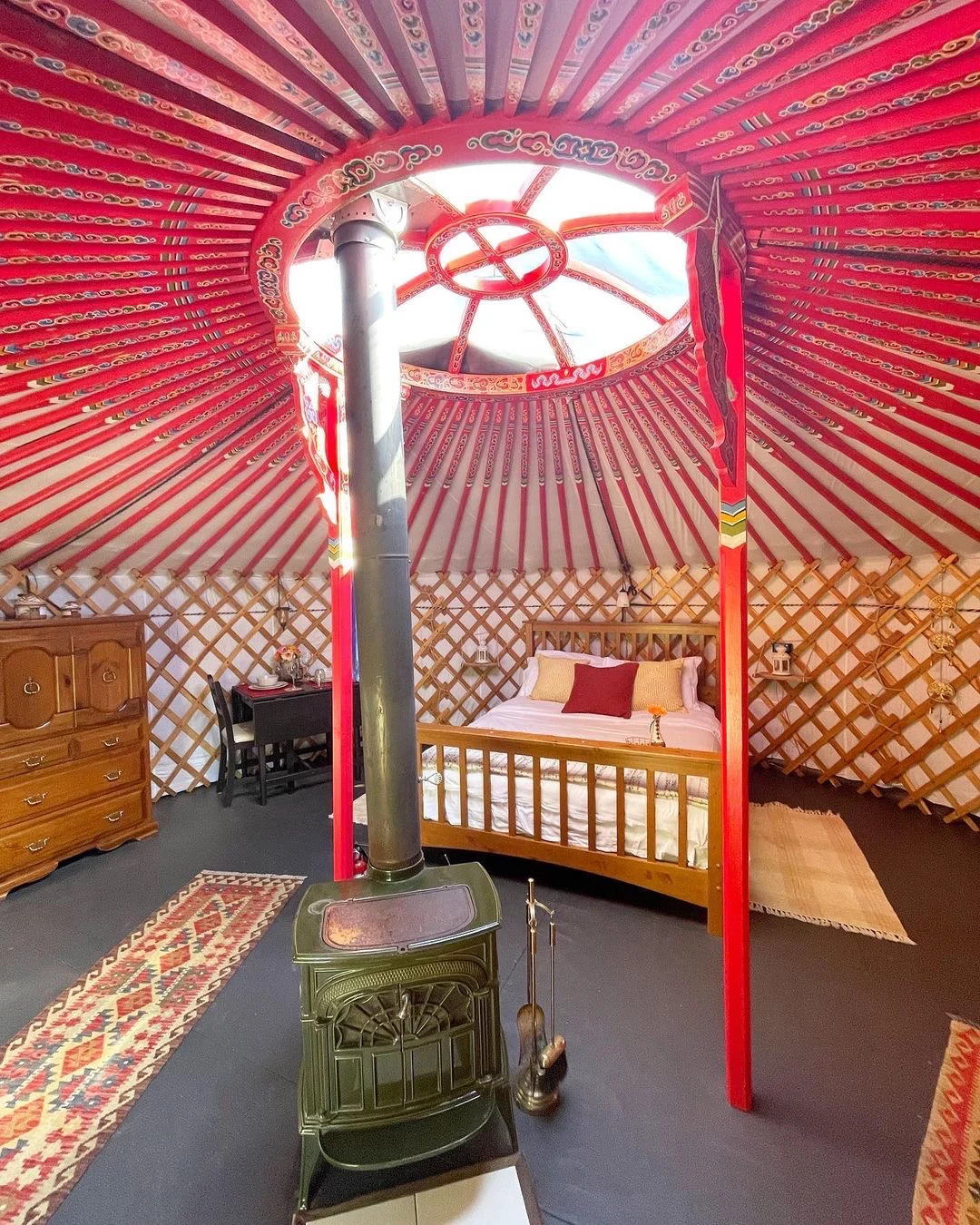 yurt inside